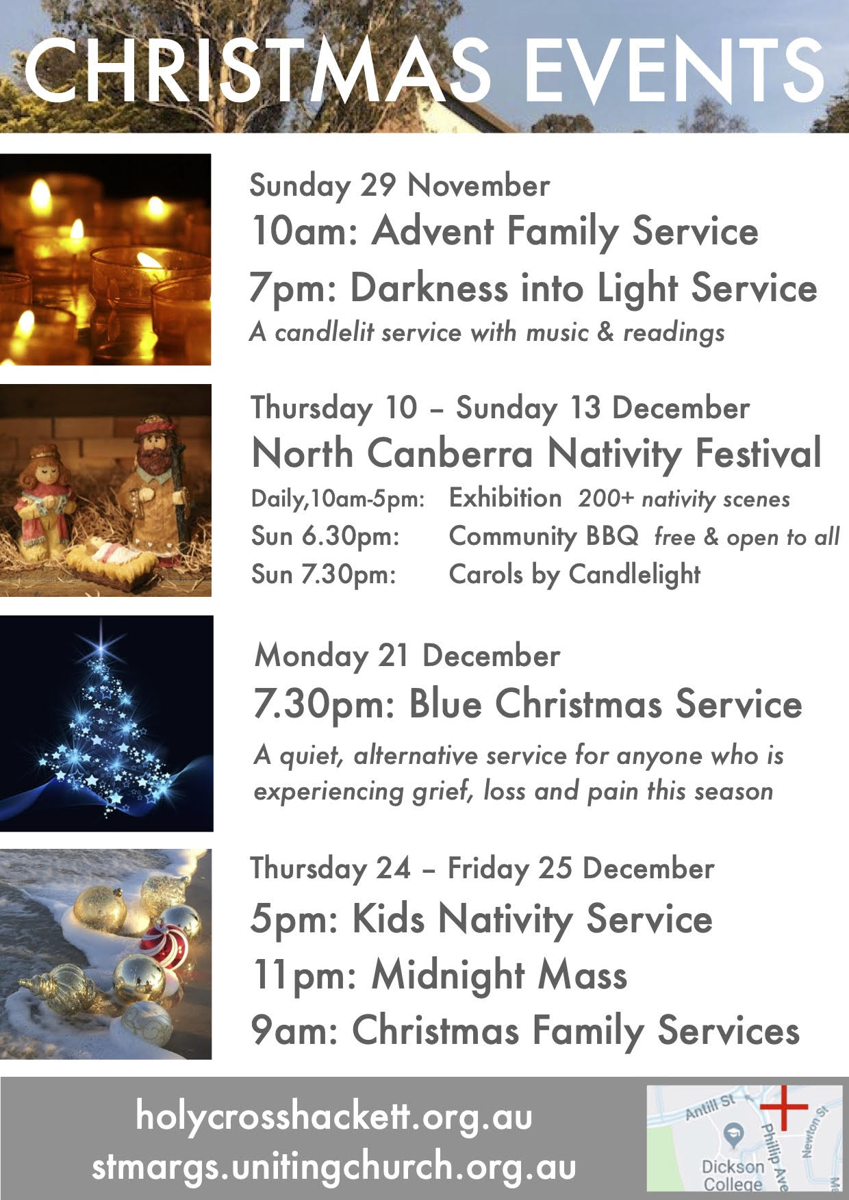 Advent & Christmas Services – Holy Cross Anglican Church Hackett